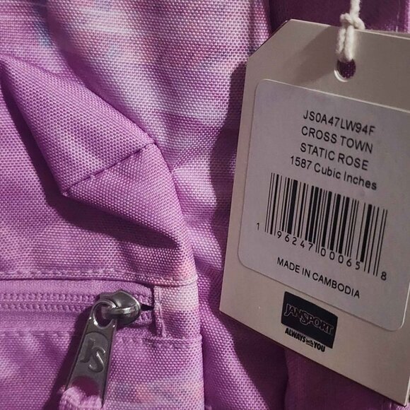 Brand New Jansport Crosstown STATIC ROSE Bookbag - Picture 3 of 4